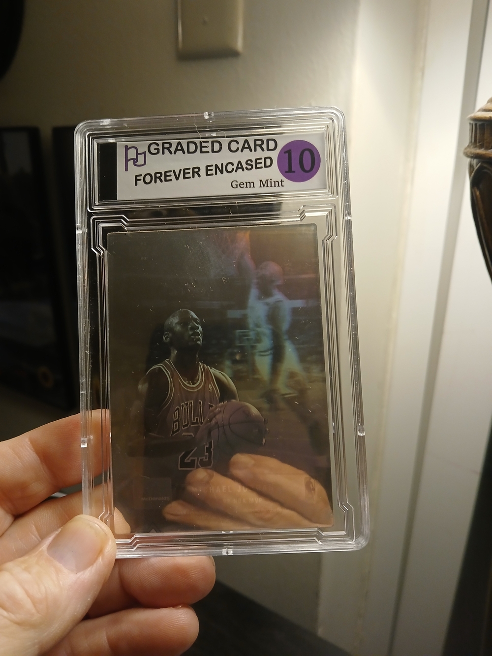 Graded  Trading Card - Michael Jordan MVP Rare McDonalds Holo Blank Back